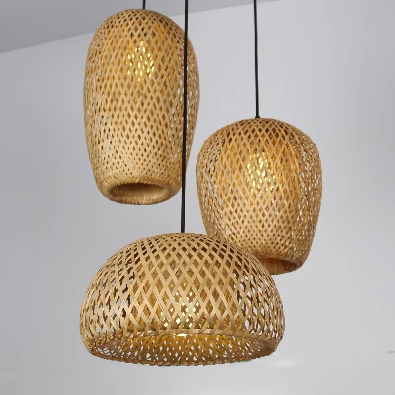 3 Piece Bamboo Pendant Light