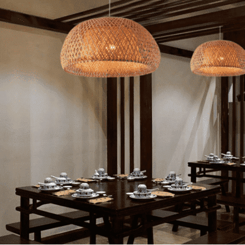 bamboo ceiling light