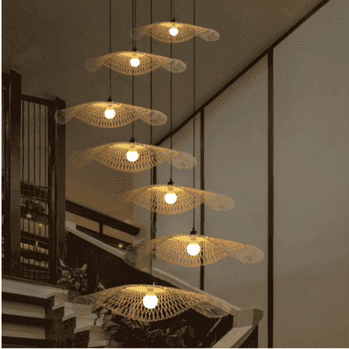 Bamboo Wicker Ceiling Light