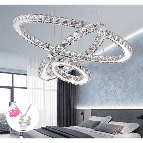 Modern Crystal Circle Chandelier