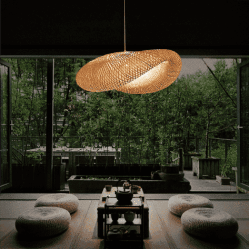 modern bamboo pendant light