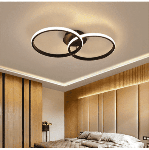 modern double circle ceiling lights