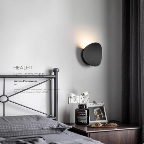 Modern Wall Lamp In Black Or White