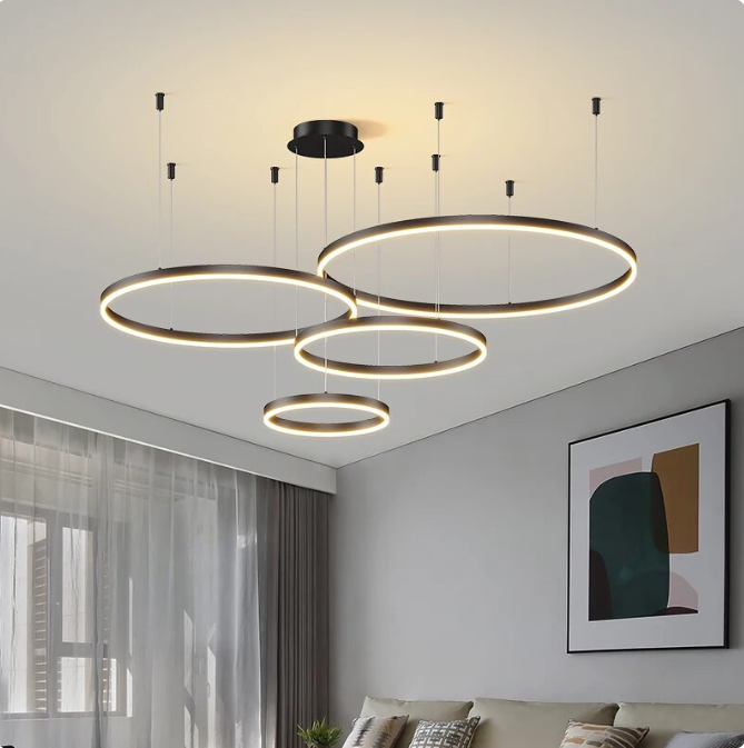 Post Modern Circle Chandeliers