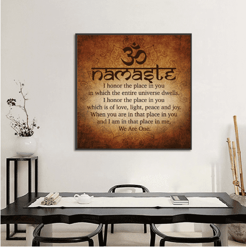 namaste wall art