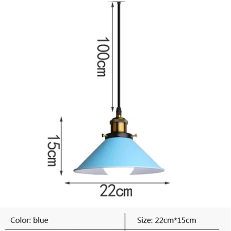 Nordic Design Pendant Light blue