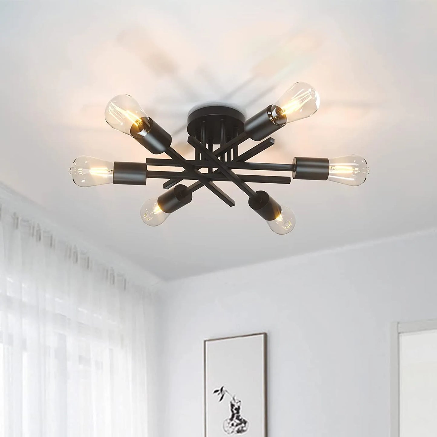 Semi Flush Mount Modern Ceiling Light