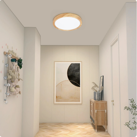 Wood Grain LED Ceiling Lights