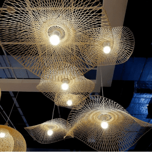 Bamboo Wicker Ceiling Light