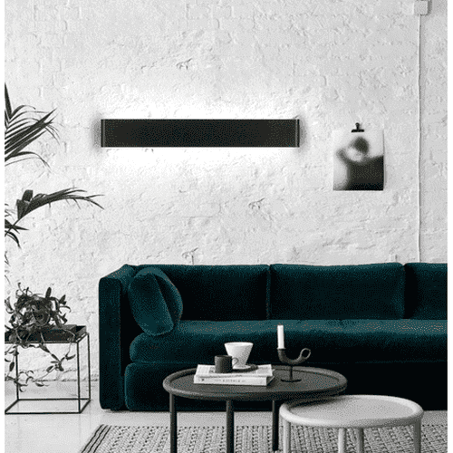 Minimalist Wall Lamp In Black or Silver