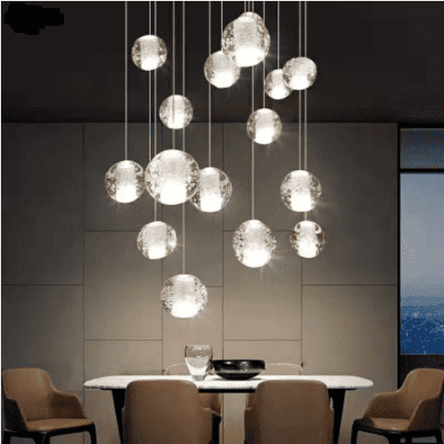 crystal ball chandelier