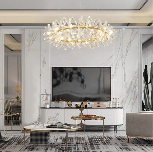 crystal pendant chandelier