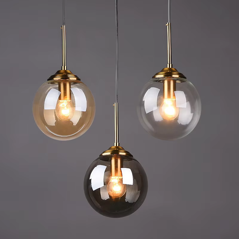 Glass Ball Pendant Light