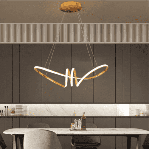 Chrome Or Gold Pendant Chandelier