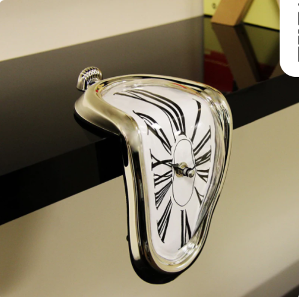 salvador dali style melting clock