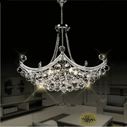 Minimalist Crystal Chandelier