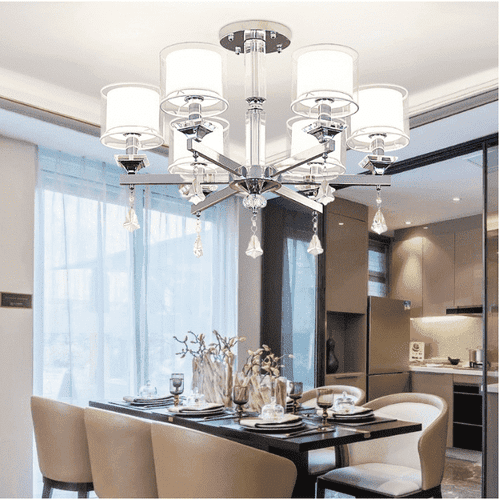 Modern Chrome Chandelier