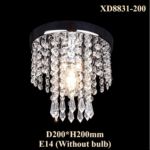 Modern Crystal Ceiling Light