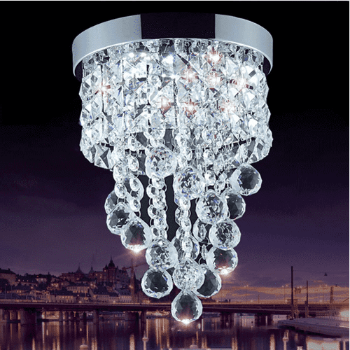 Modern Crystal Ceiling Light