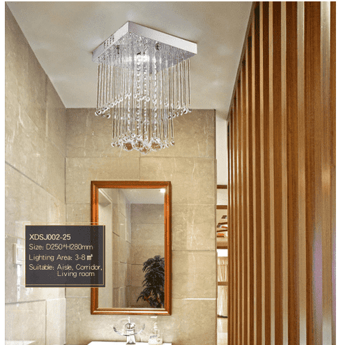 Modern Crystal Ceiling Light