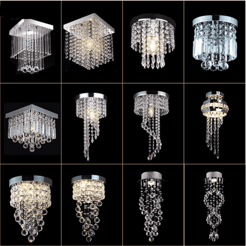 Modern Crystal Ceiling Light