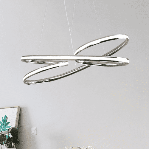 Modern Chrome LED Hanging Light