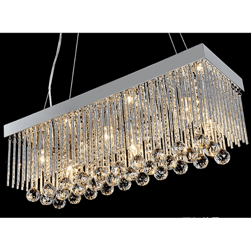 Modern Square Crystal Chandelier