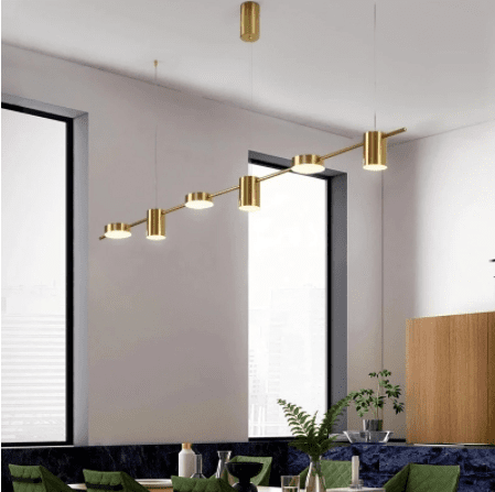 Modern Brass Chandelier