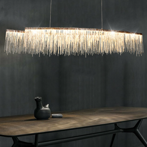 modern contemporary tassel chandelier