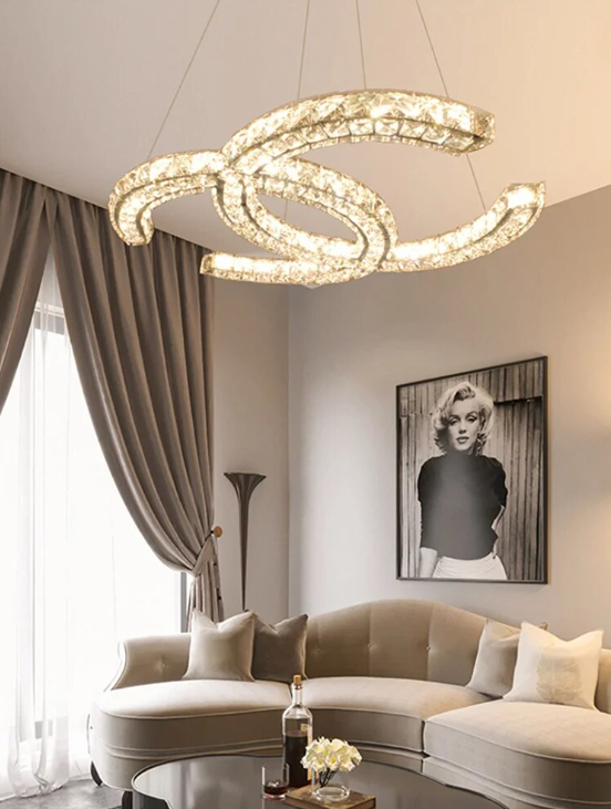 modern crystal pendant light