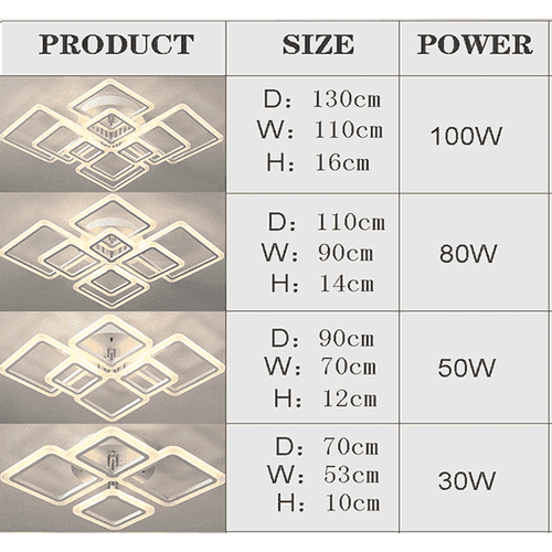 Modern Design LED Ceiling Light Fixture