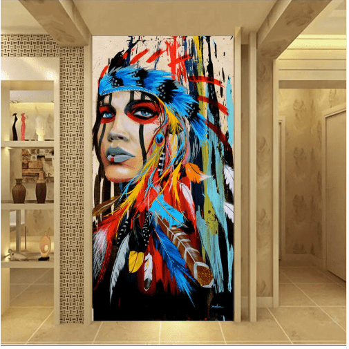 Native American Girl Canvas Print