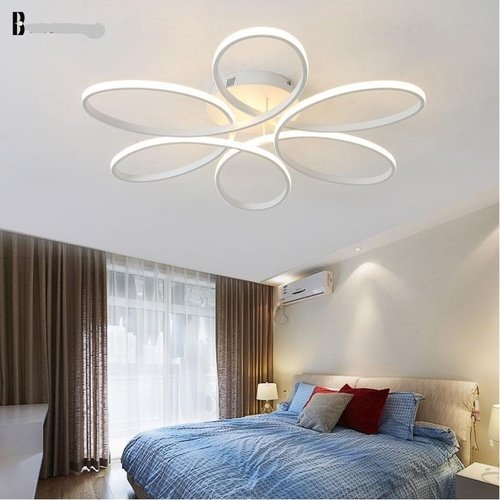 Modern Ceiling Light in White or Black