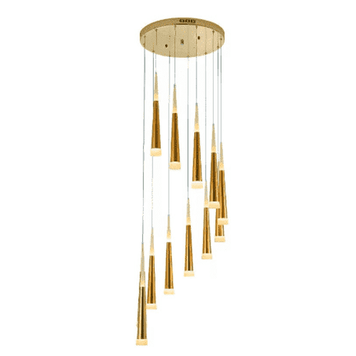 Pendant Cluster Chandelier For Stairs Foyer