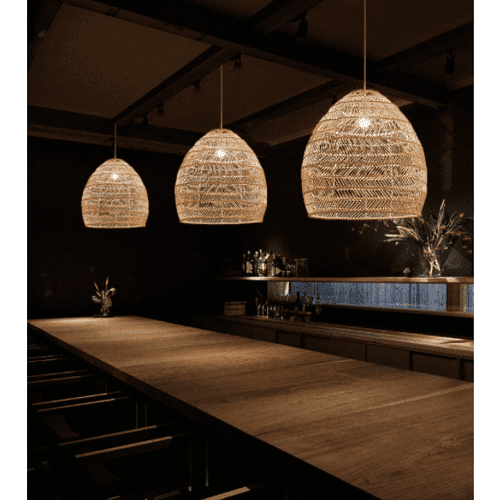 rattan lamps