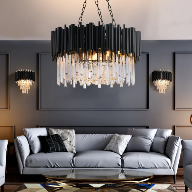 Round Crystal Chandelier