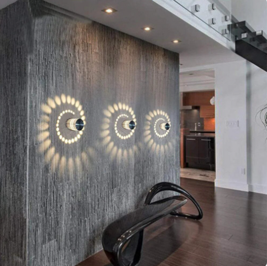 spiral wall light