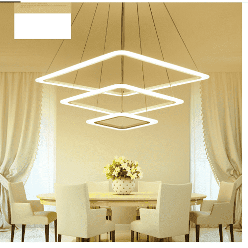 Square Modern Chandelier