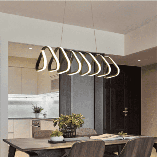 modern triangular ceiling light