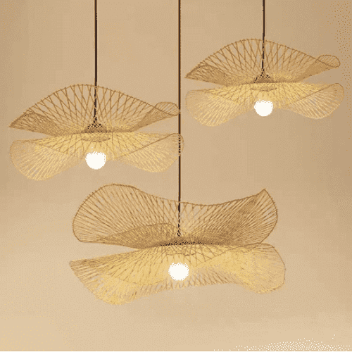 Bamboo Wicker Ceiling Light