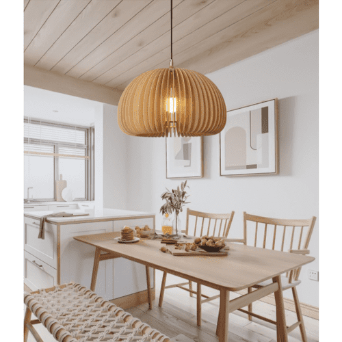 wooden ceiling hang light lamp