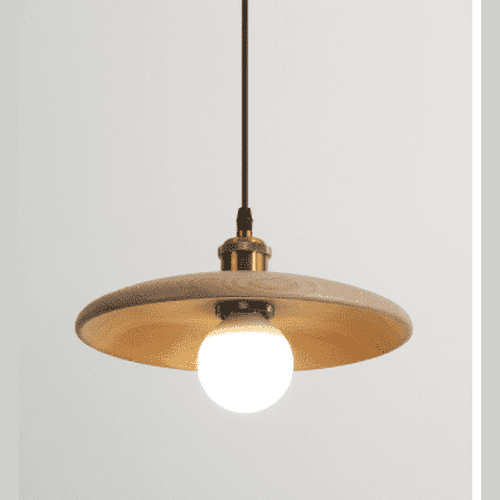 wooden pendant light