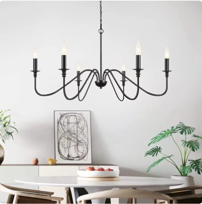 wrought iron chandeliers