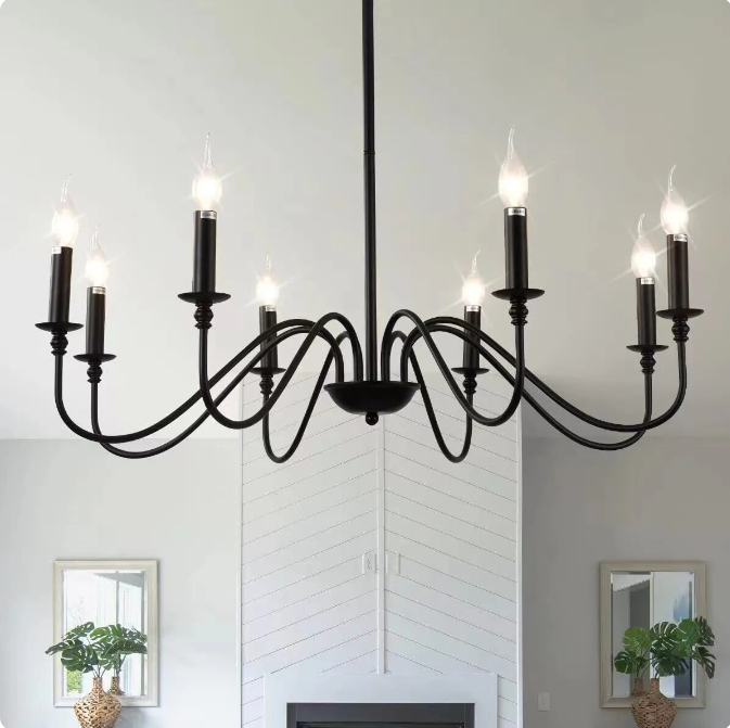 wrought iron chandelier